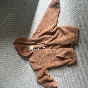 American Eagle Outfitters Brown Teddy Jacket